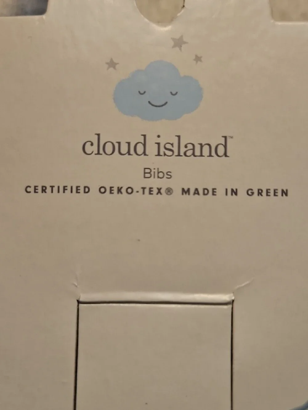 cloud island Blue Striped and Whale Print Waterproof Bib Set.